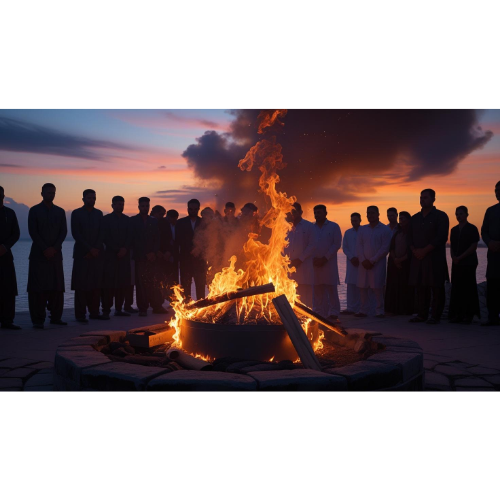 Prosesi upacara Ngaben